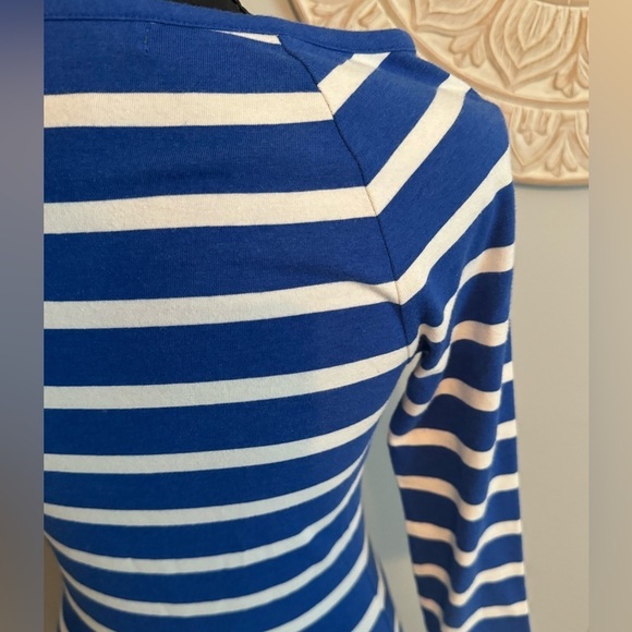 Lauren Ralph Lauren size XS cotton and stretch royal blue and white dress - Picture 5 of 8